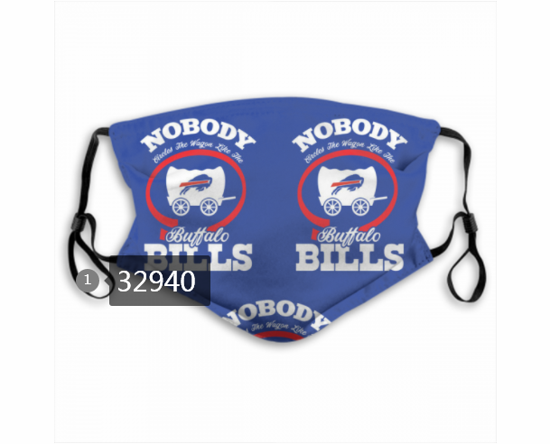 New 2021 NFL Buffalo Bills 167 Dust mask with filter->nfl dust mask->Sports Accessory